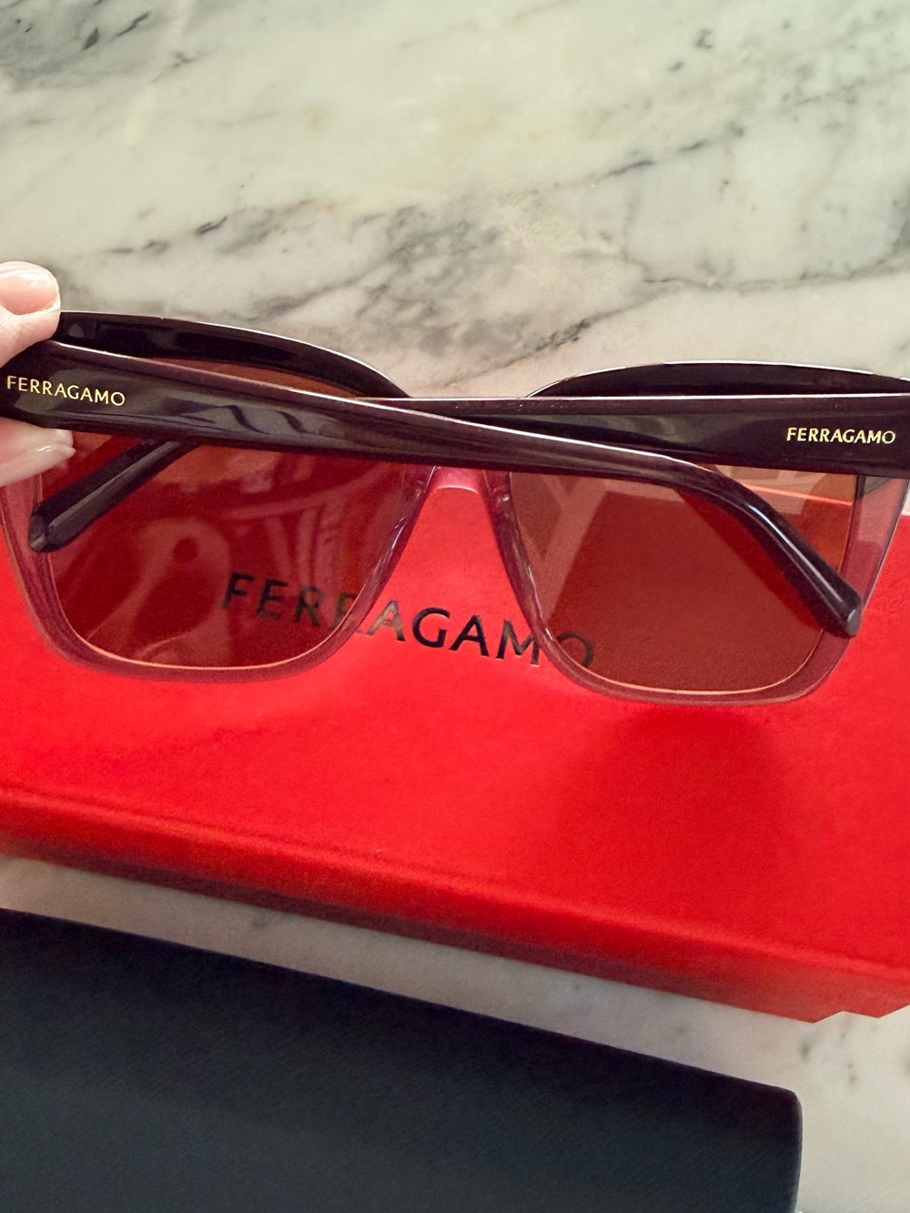 Salvatore Ferragamo SF11025 2305 Wine 58/16 140 Gradient Frame Sunglasses - Picture 2 of 7